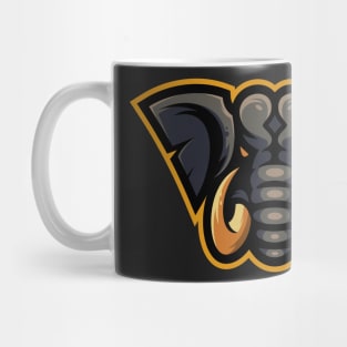 Elephant head illustration design Mug